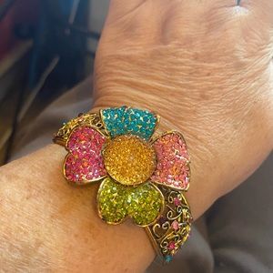 Antique Gold Flower Bracelet